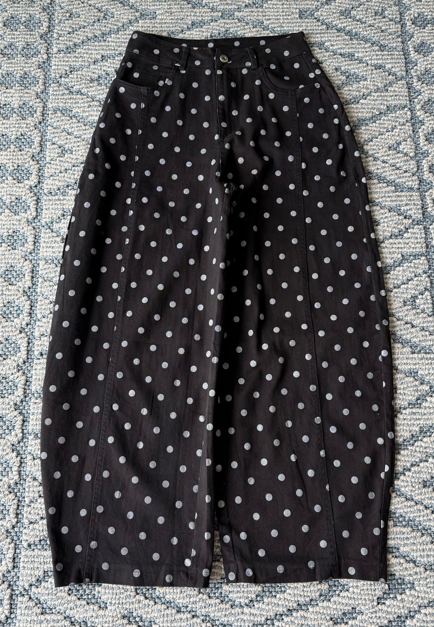 Jeans ballon polka negro stretch