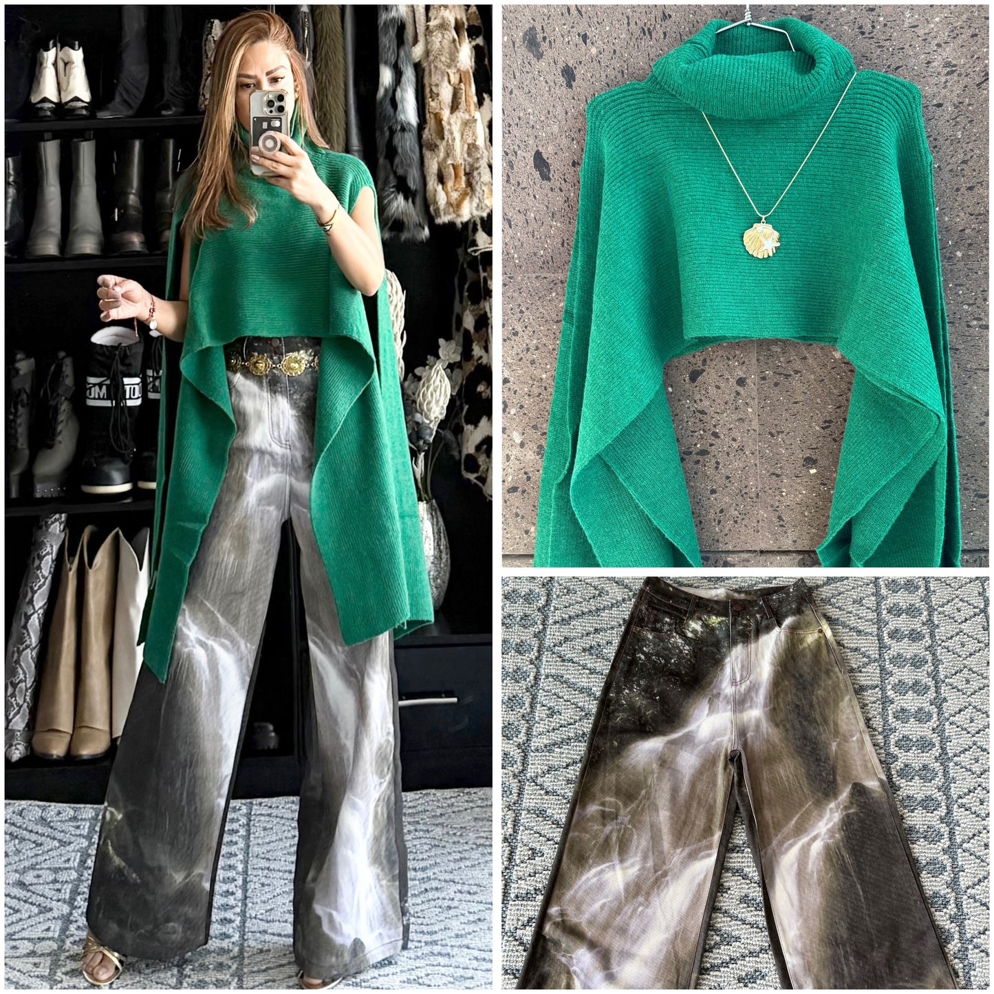 Capa manga verde