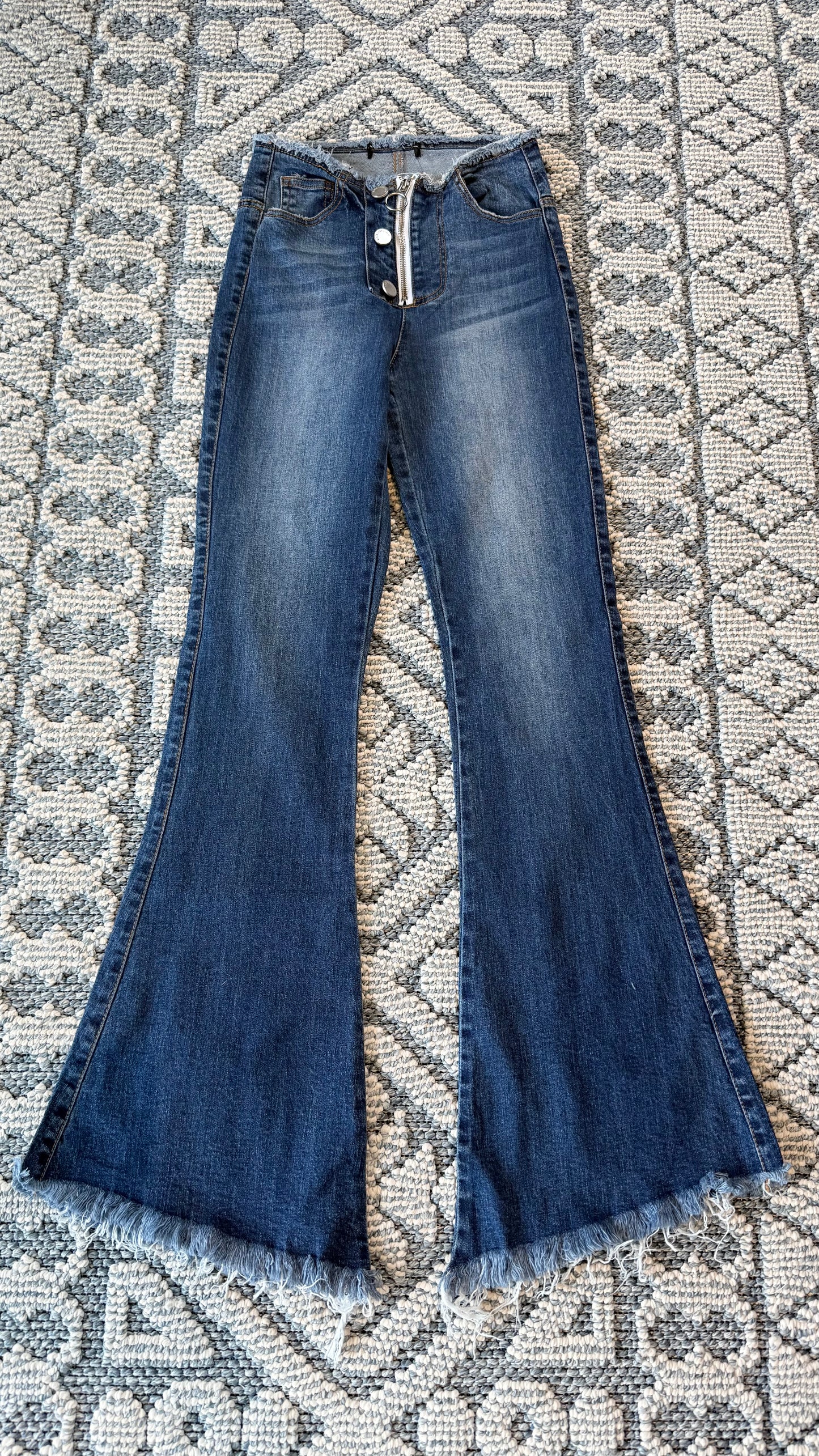 Jeans cierre flare stretch