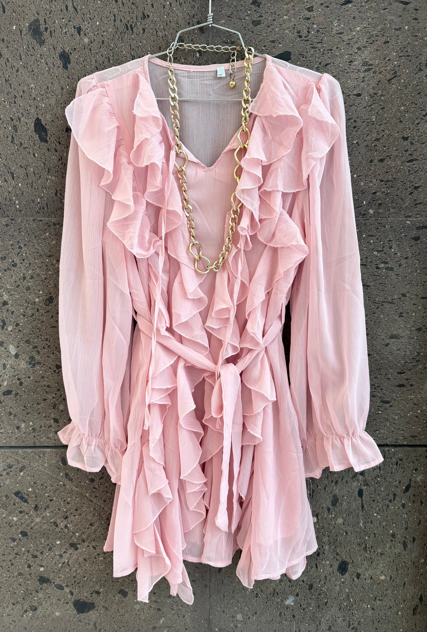 A Vestido olan boho baby Pink