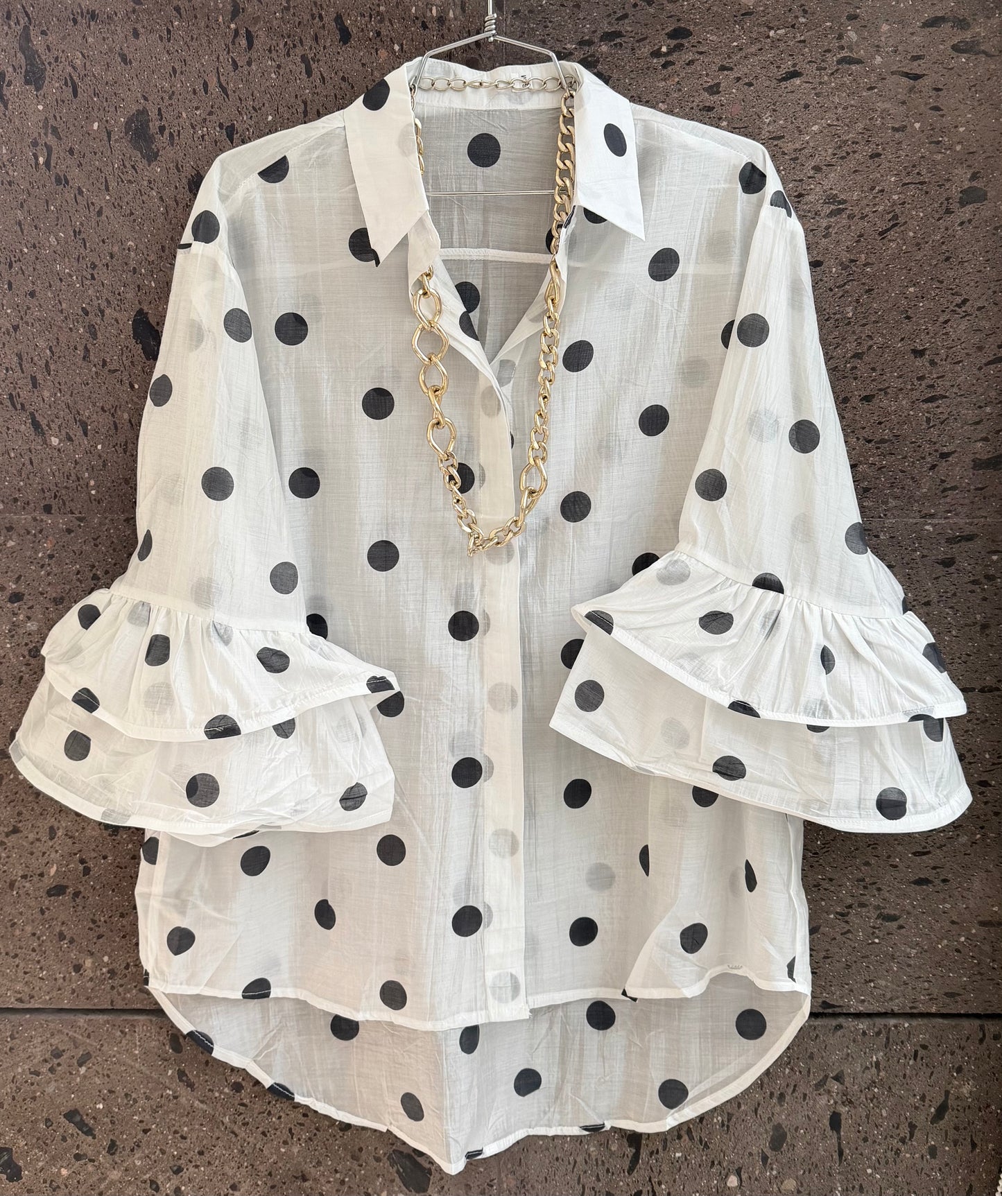 Camisa polka blanco