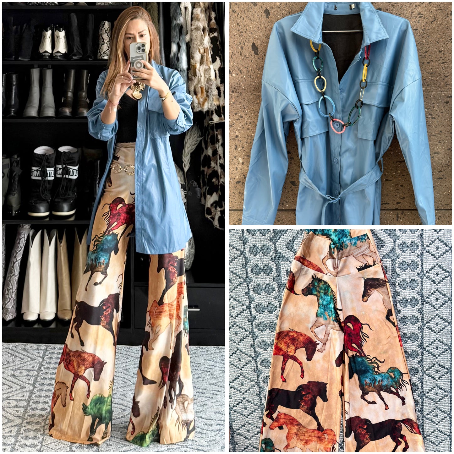 J pantalón caballo