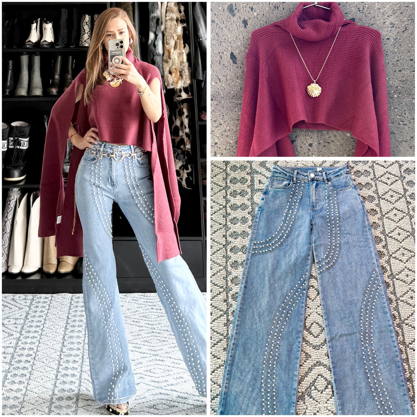 Jeans perlas stretch