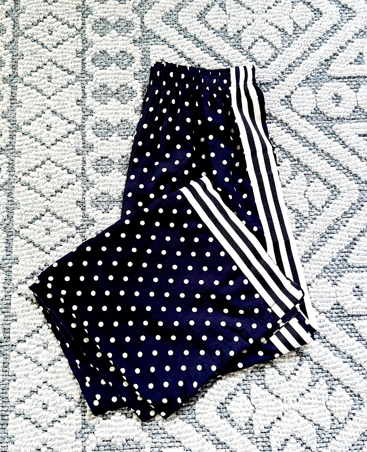 J pantalón polka franja navy