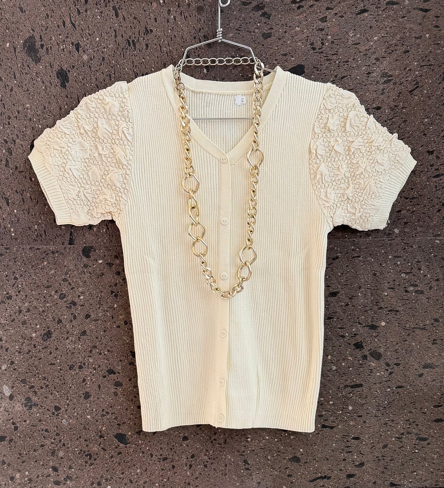 Blusa manga butter