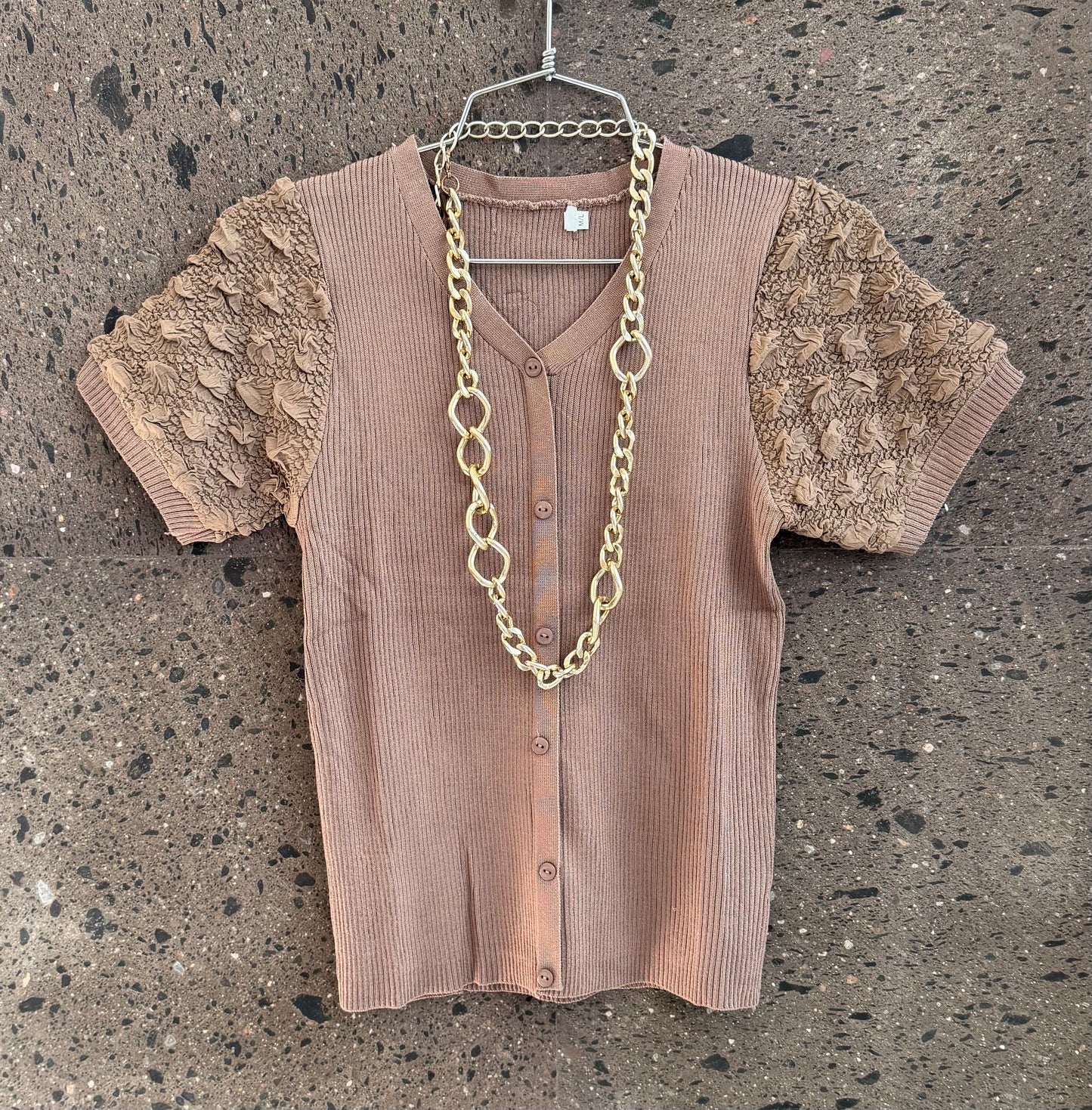 Blusa manga chocolate