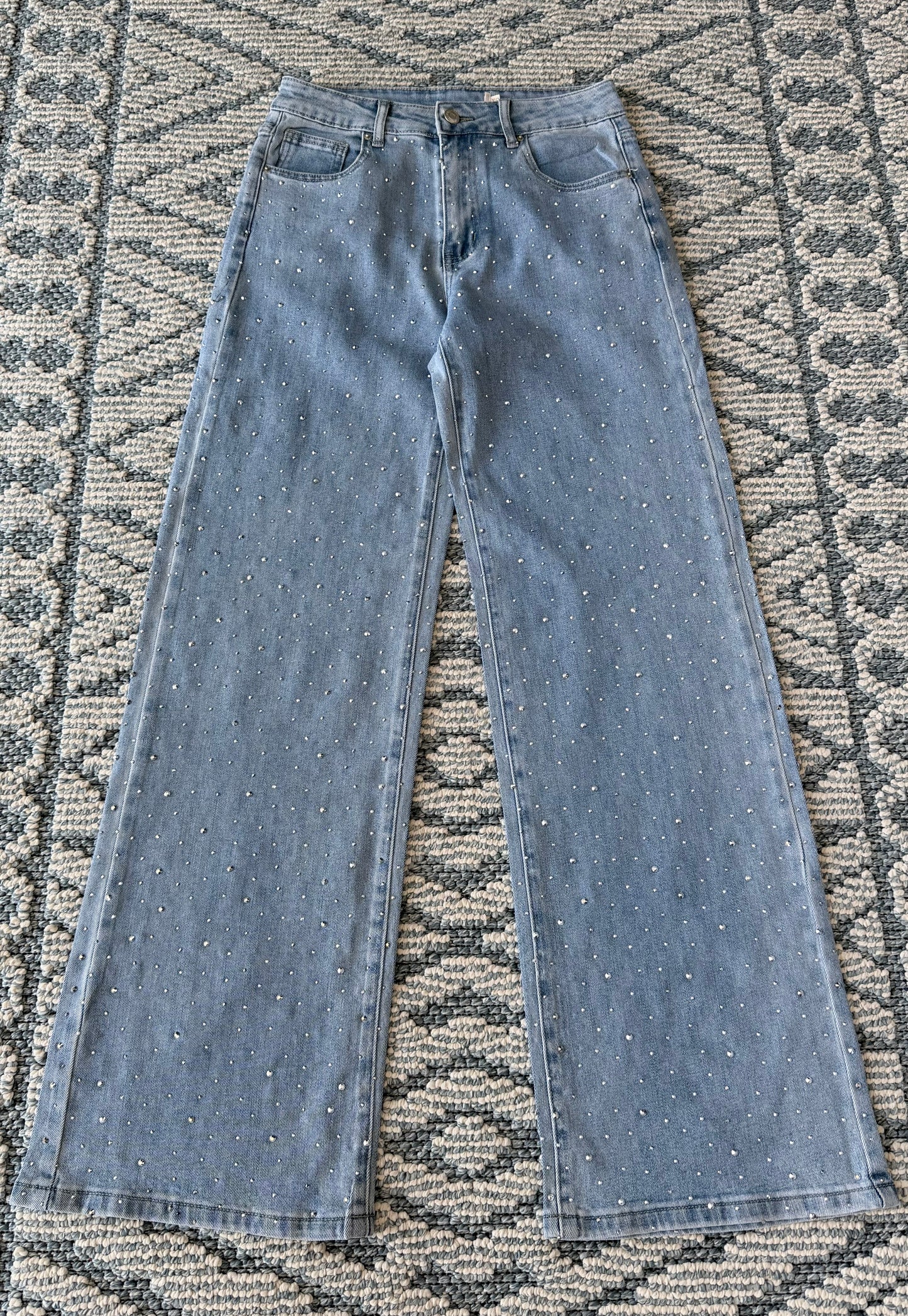 Jeans stretch Wide brillos
