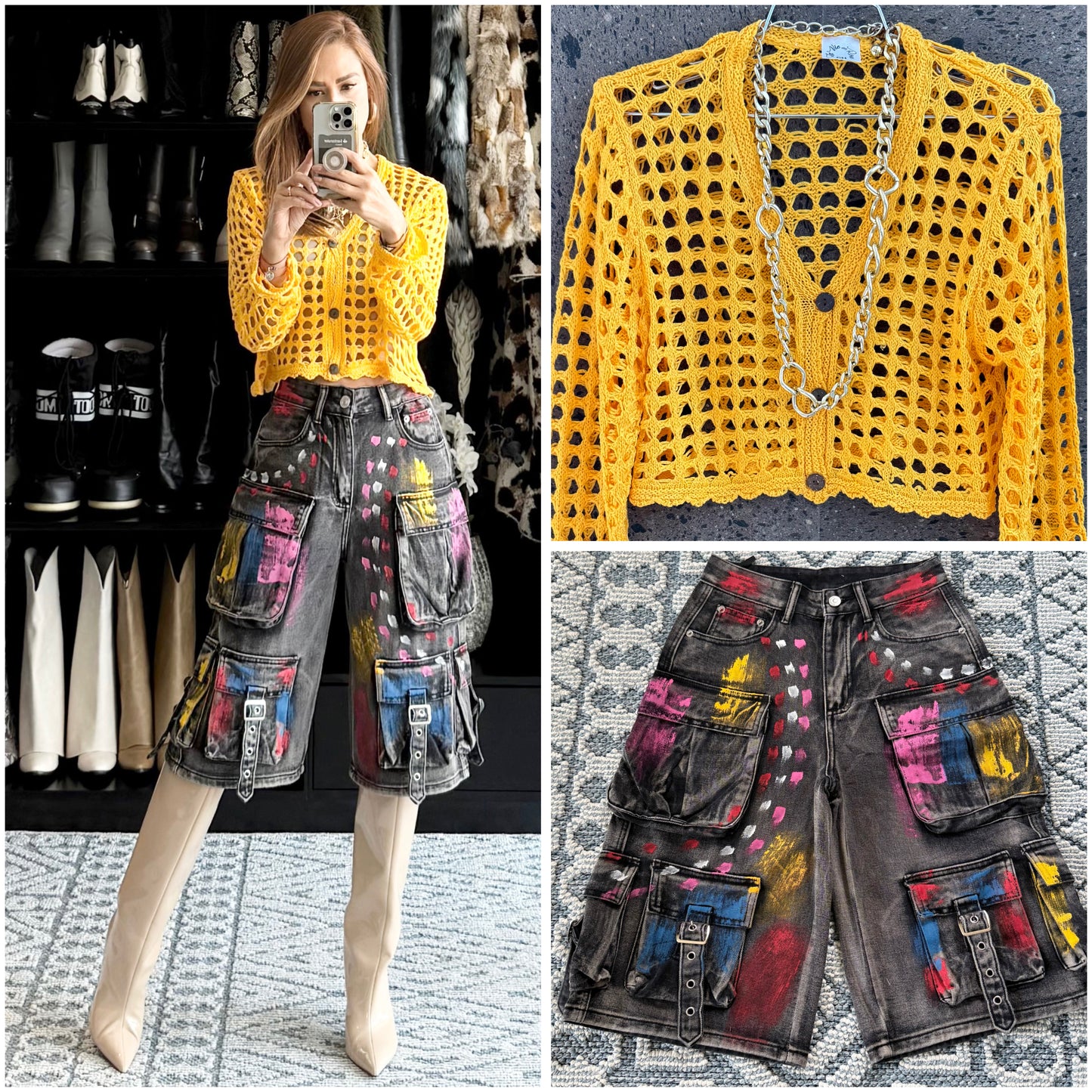 Blusa tejida mango