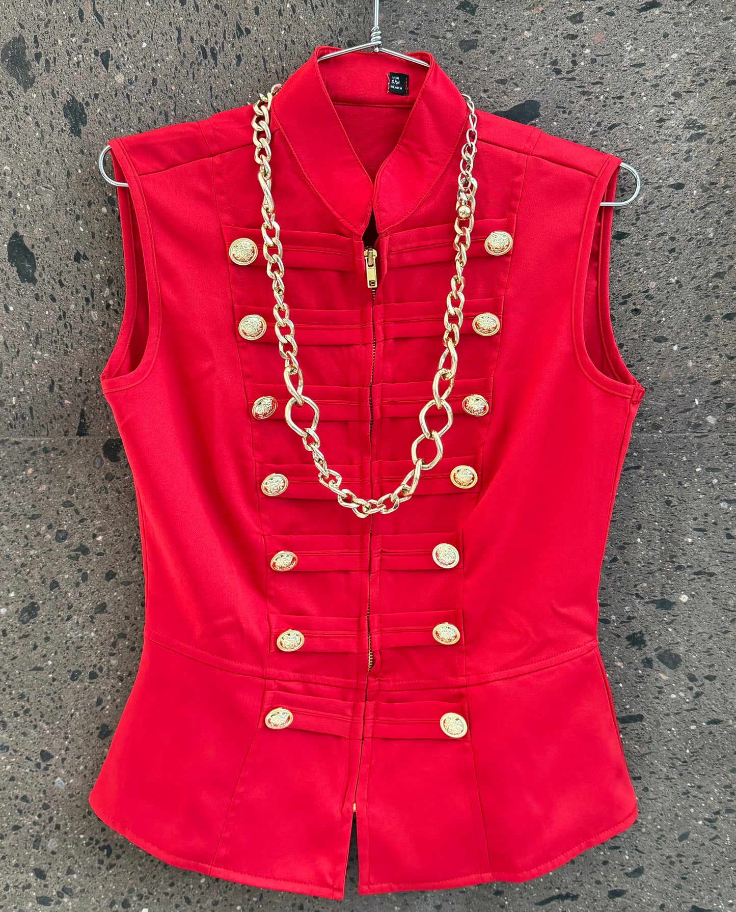 Chaleco Napoleón rojo