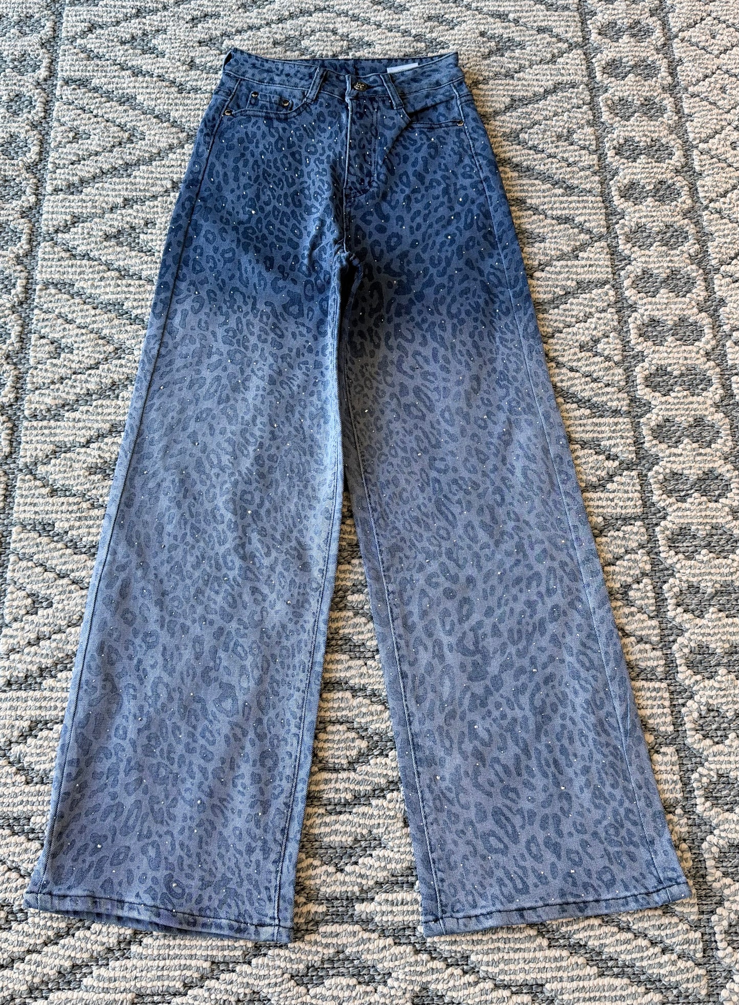 Jeans stretch brillos print