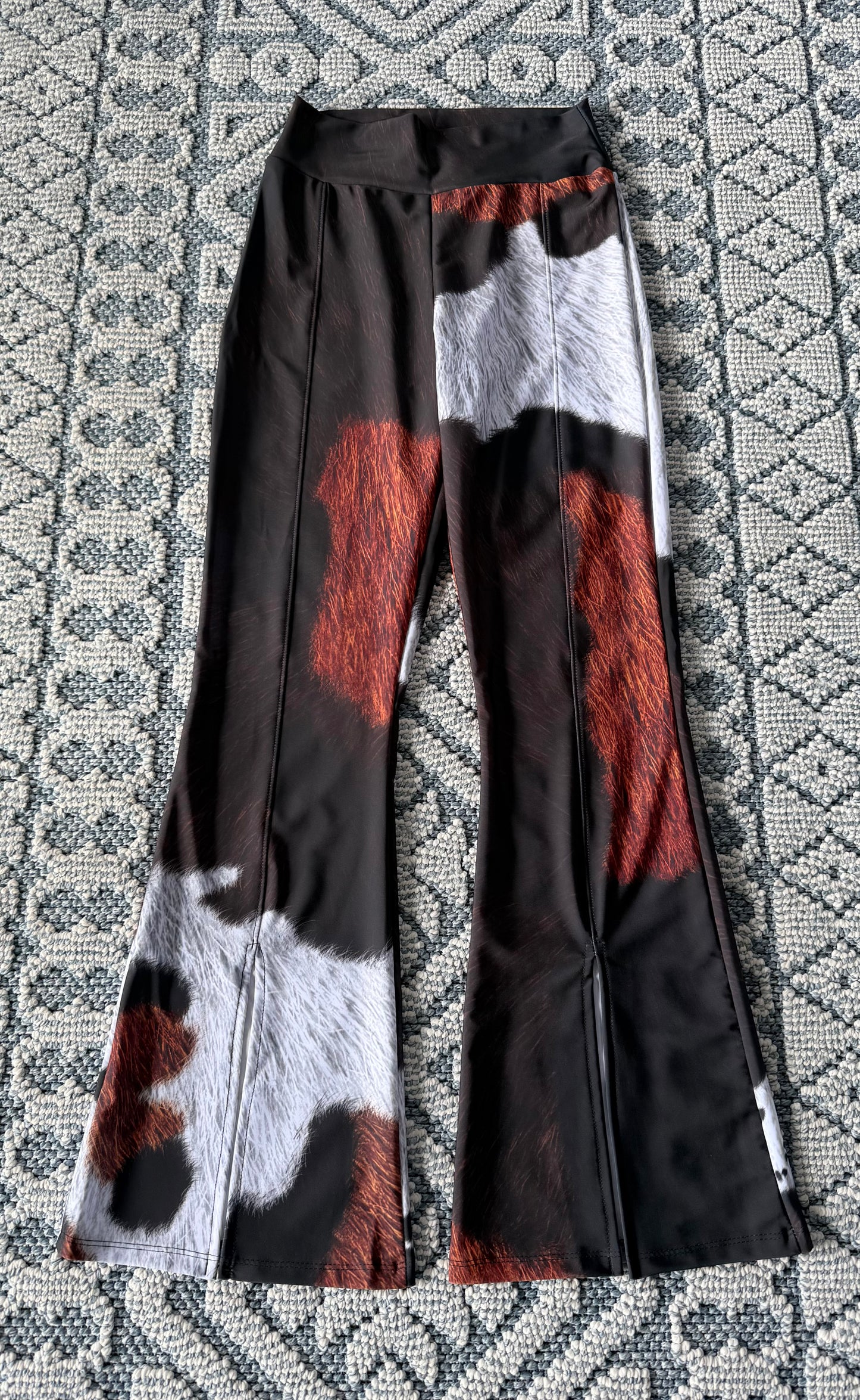J pantalón print abertura