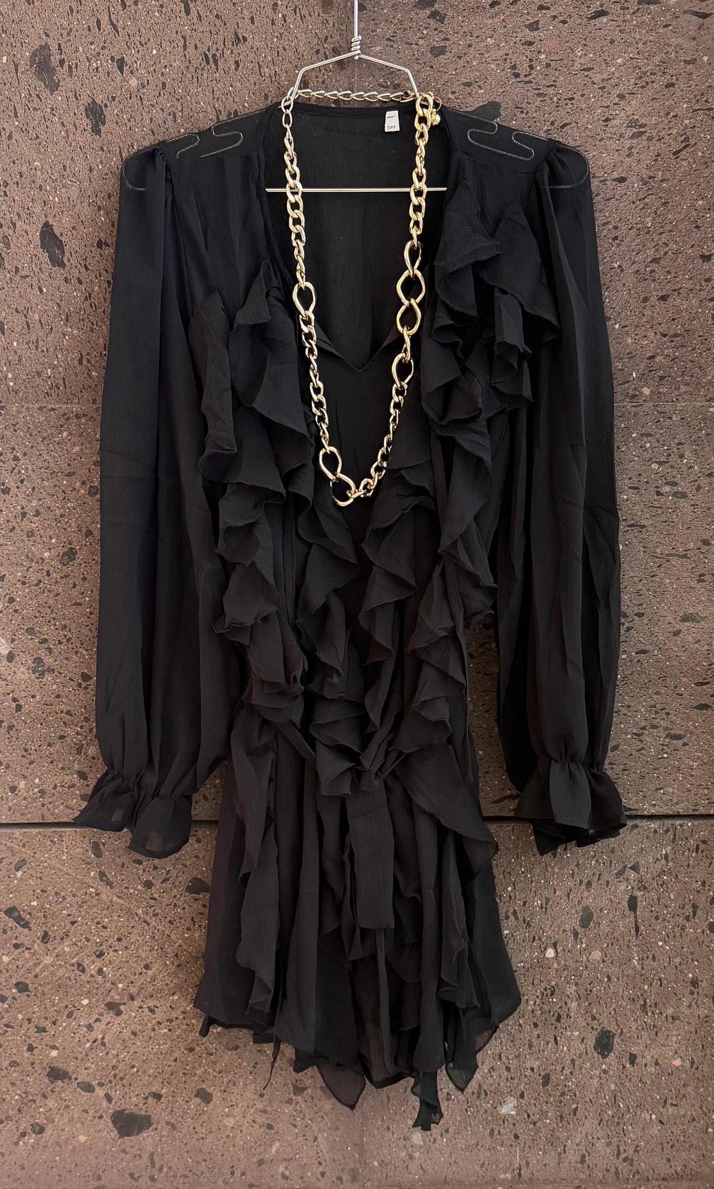 A vestido olan boho negro