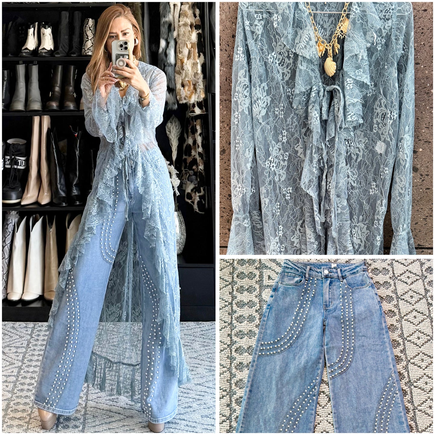 Jeans perlas stretch
