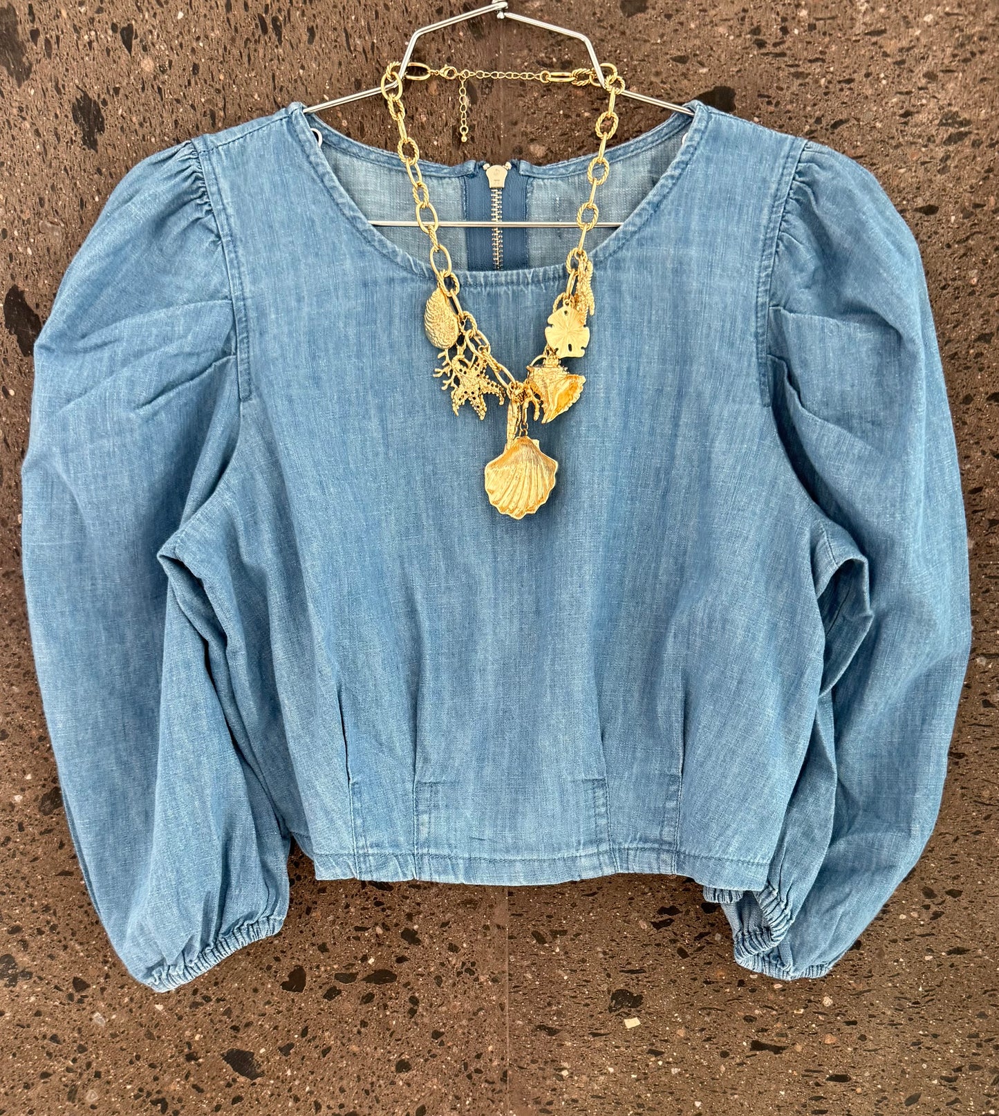 Blusa Denim oscura