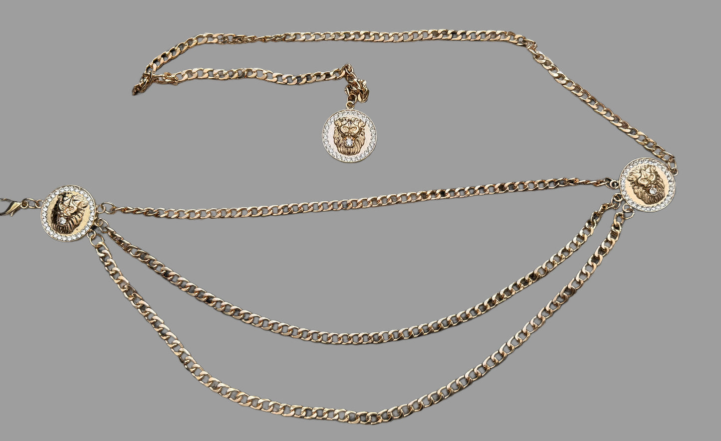 T Cinturón cadena versace dorado