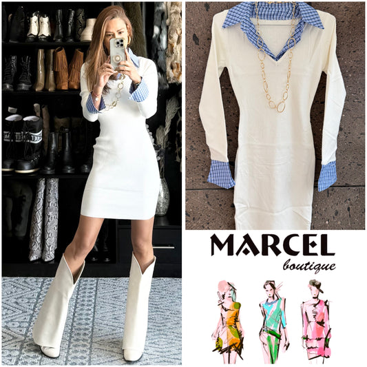 Sweter camisero perla