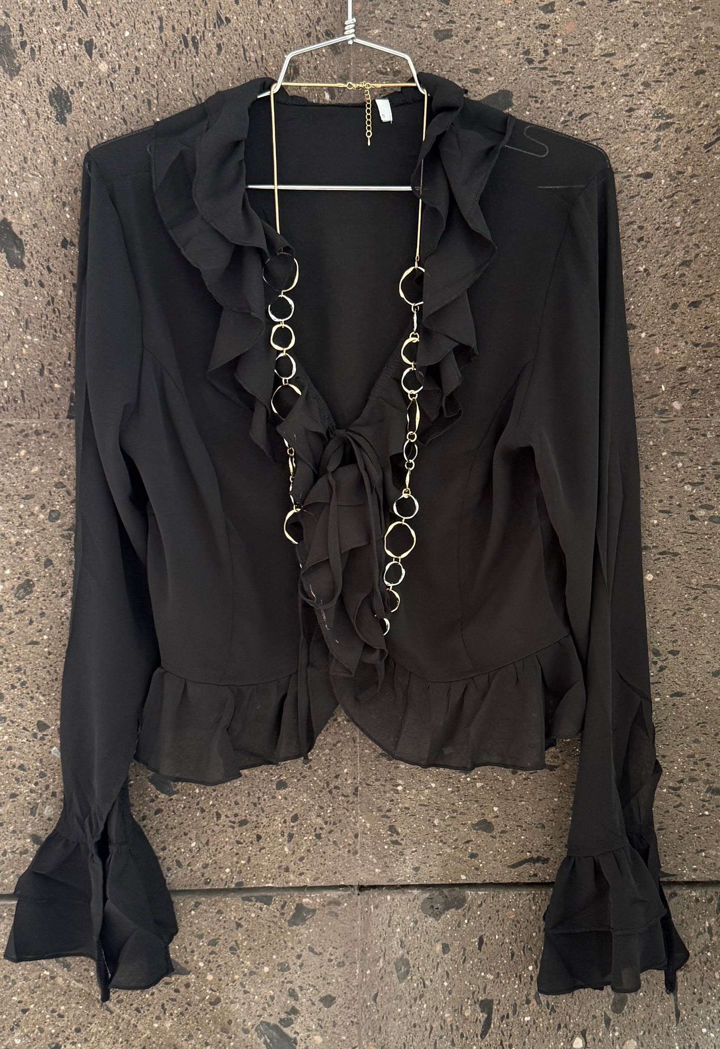 Blusa boho negra