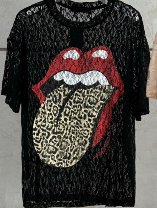 Blusa encaje rolling