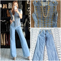 Jeans botones Napoleón stretch