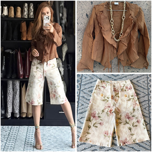 Blusa boho amarre chocolate