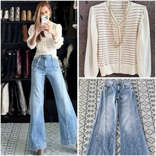 Blusa manga gasa capuccino