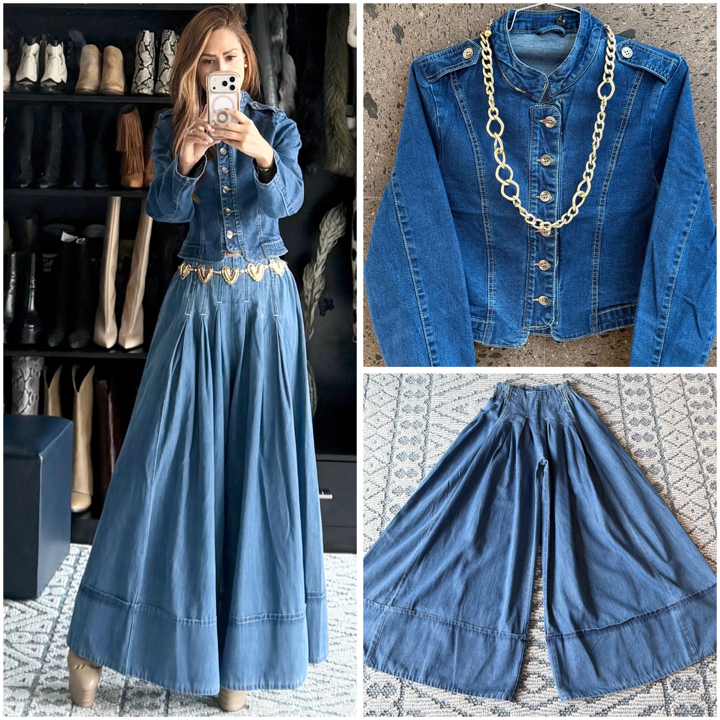 Chamarra Denim Napoleon clara