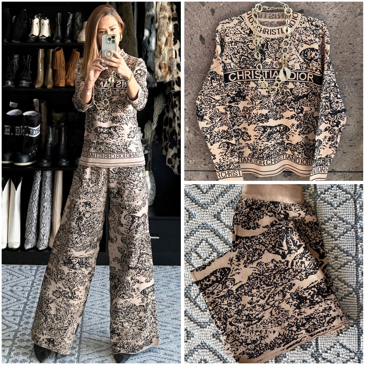 Set Dior negro capuchino