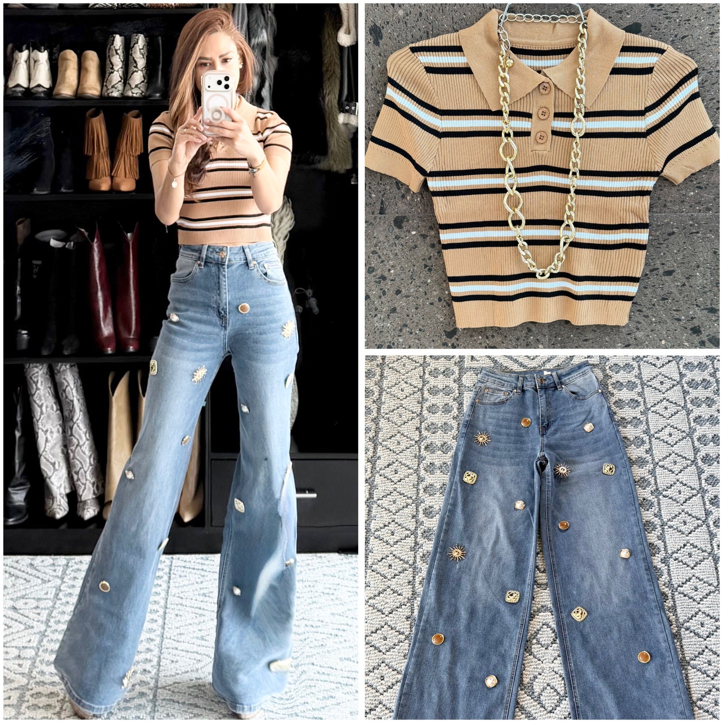 Blusa polo café