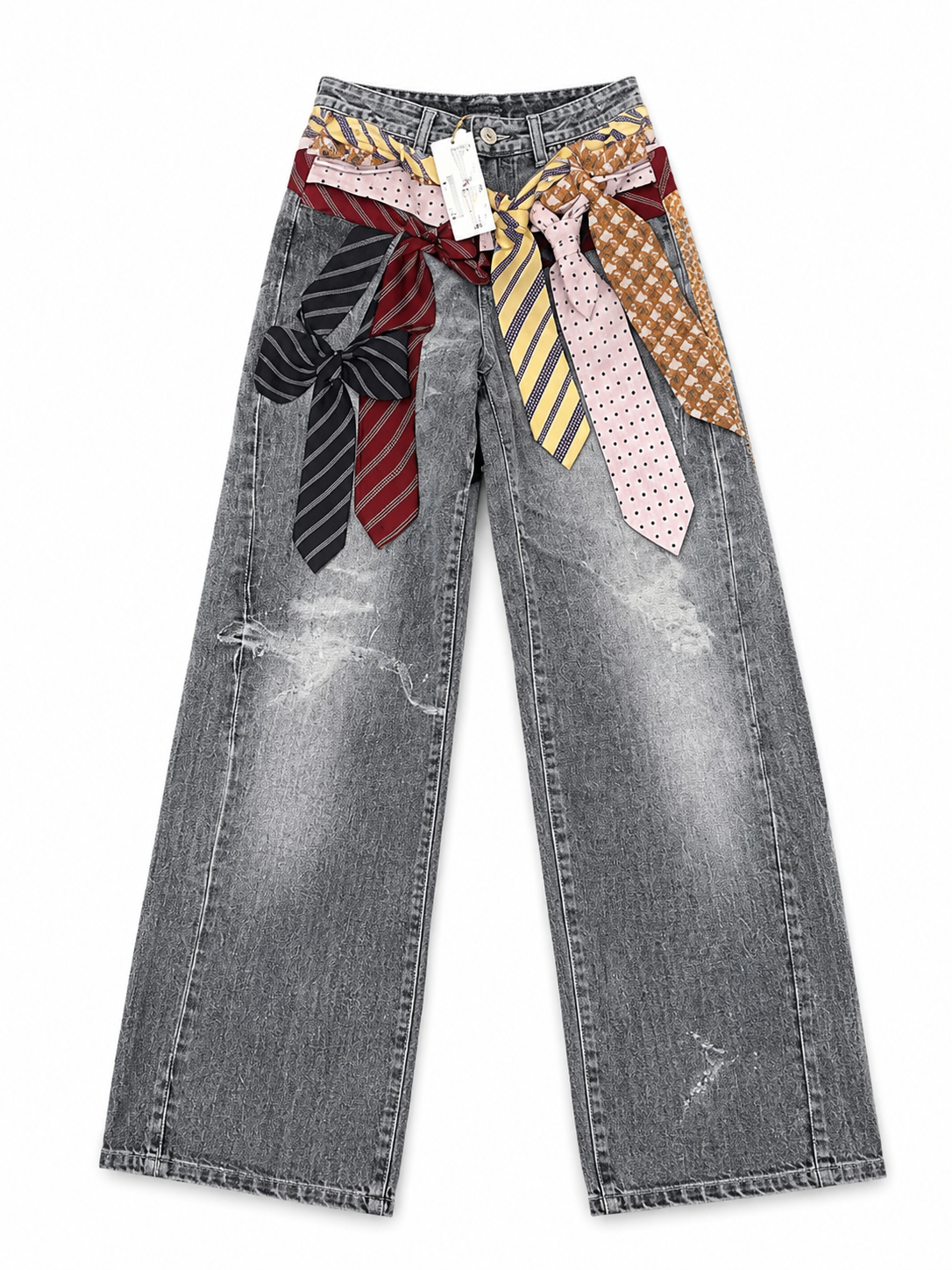 Jeans sublimado corbata stretch