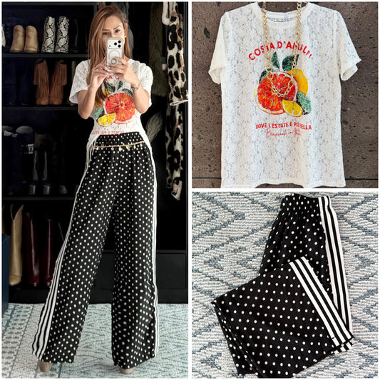 Blusa encaje amalfi blanca