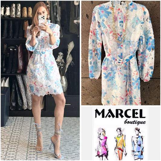 A Vestido encaje baby blues