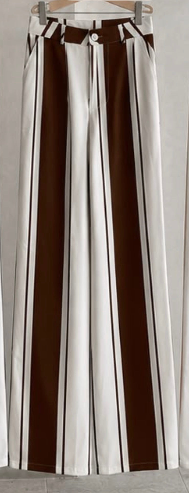 J pantalón rayas chocolate