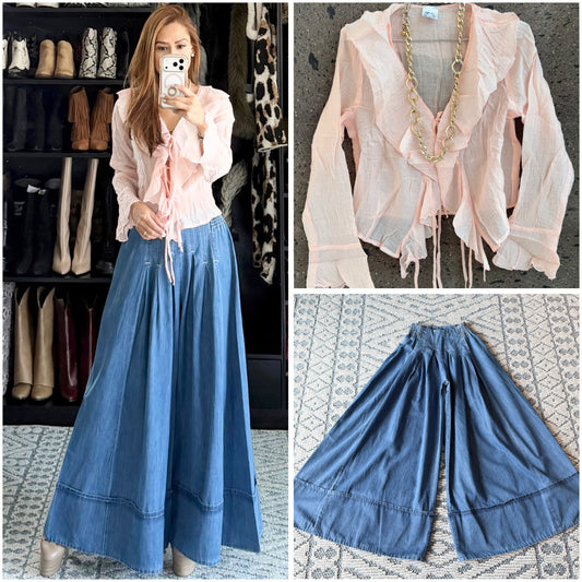 Blusa boho amarre baby pink