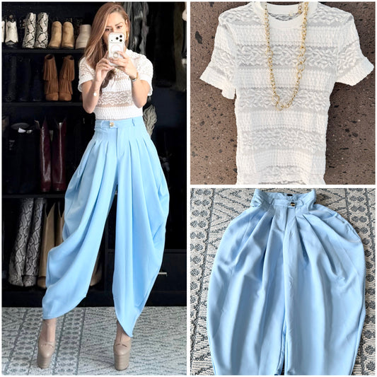 J pantalón drapeado baby Blue