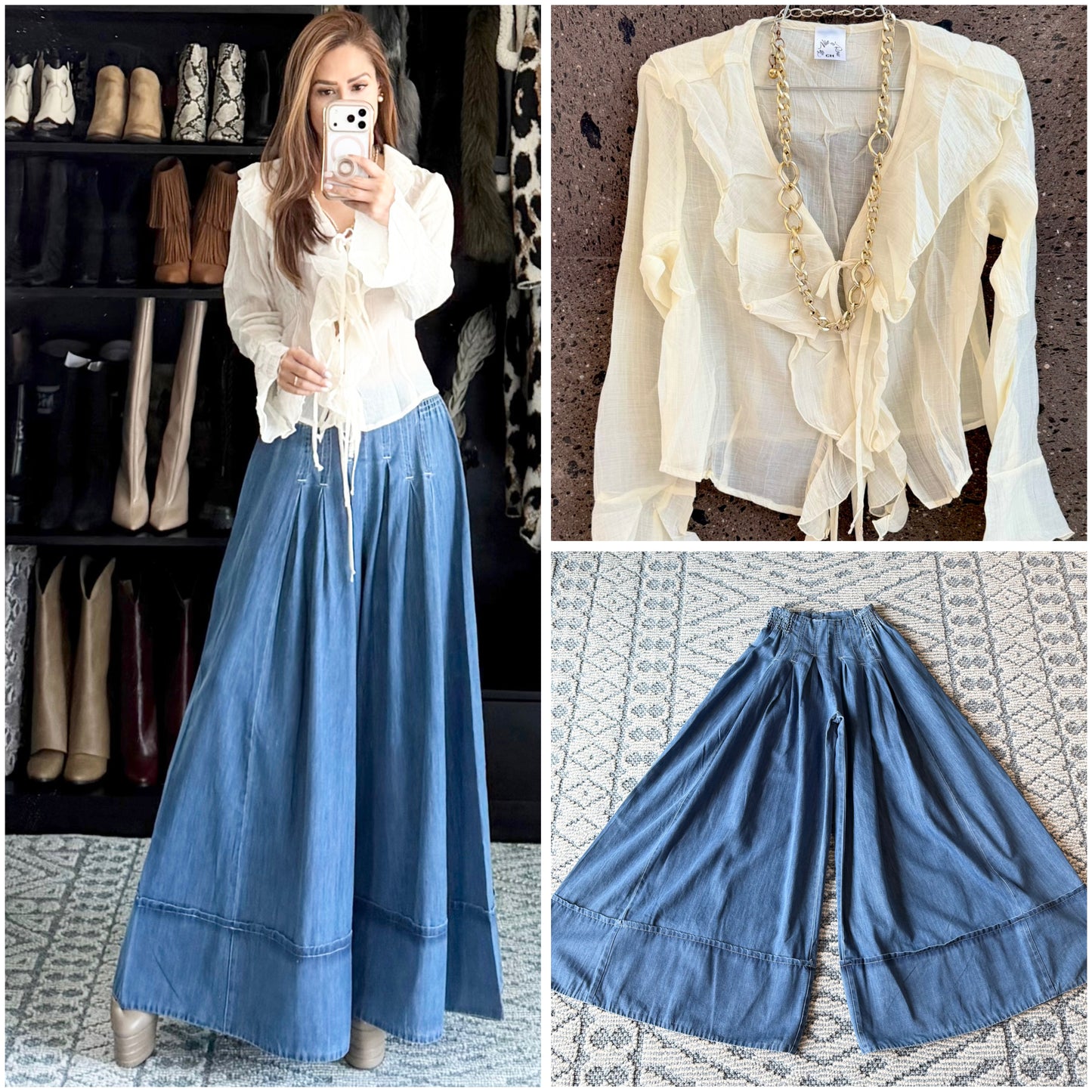 Blusa boho amarre butter