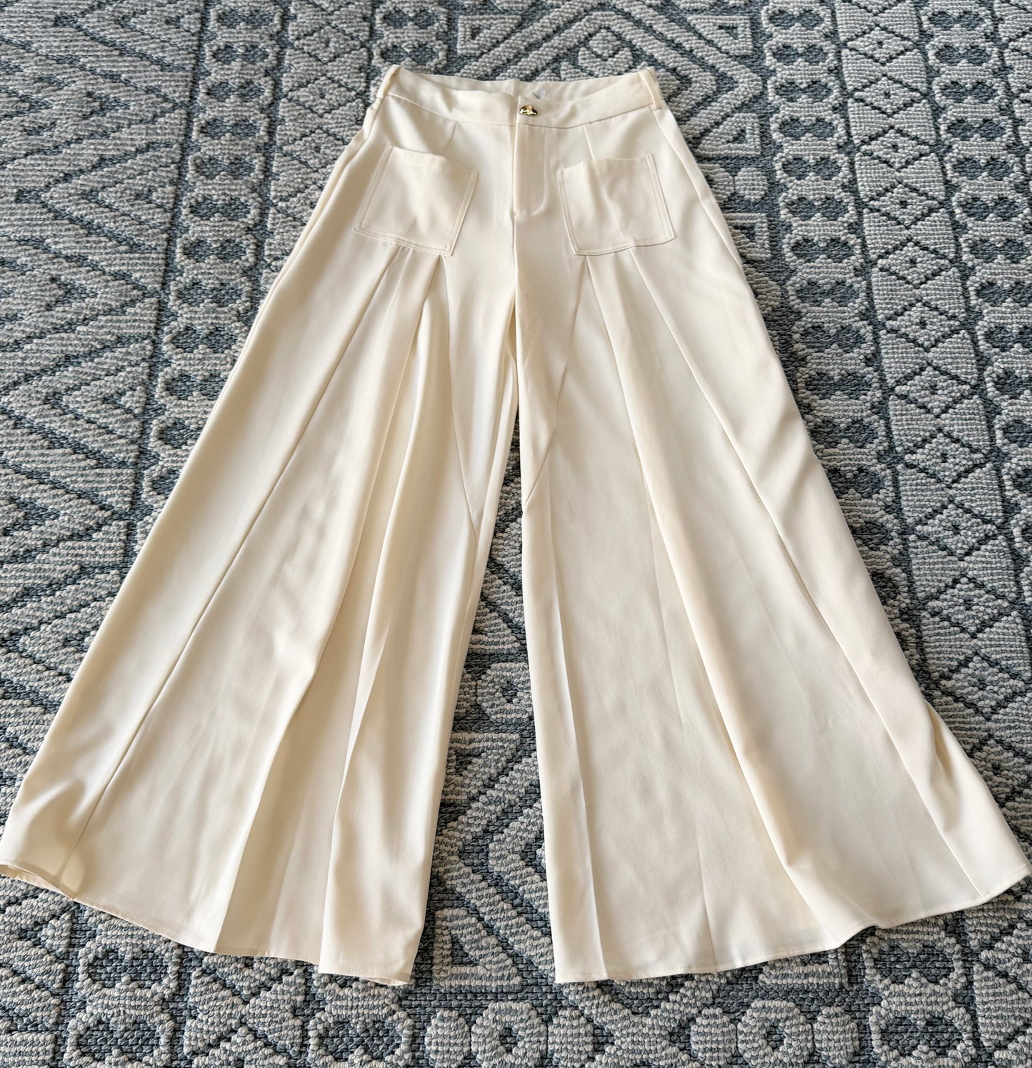 J pantalón Wide perla