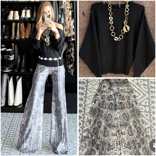 J pantalón snake likra