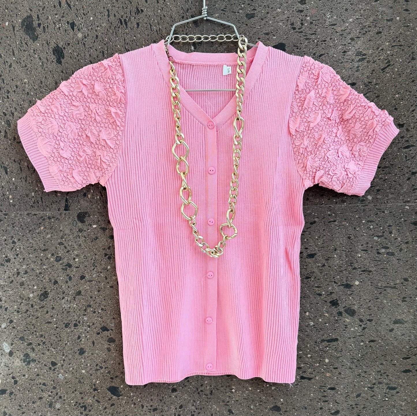 Blusa manga baby Pink