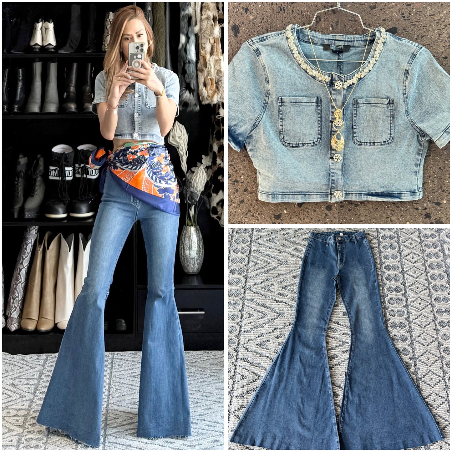 Blusa piedra Denim