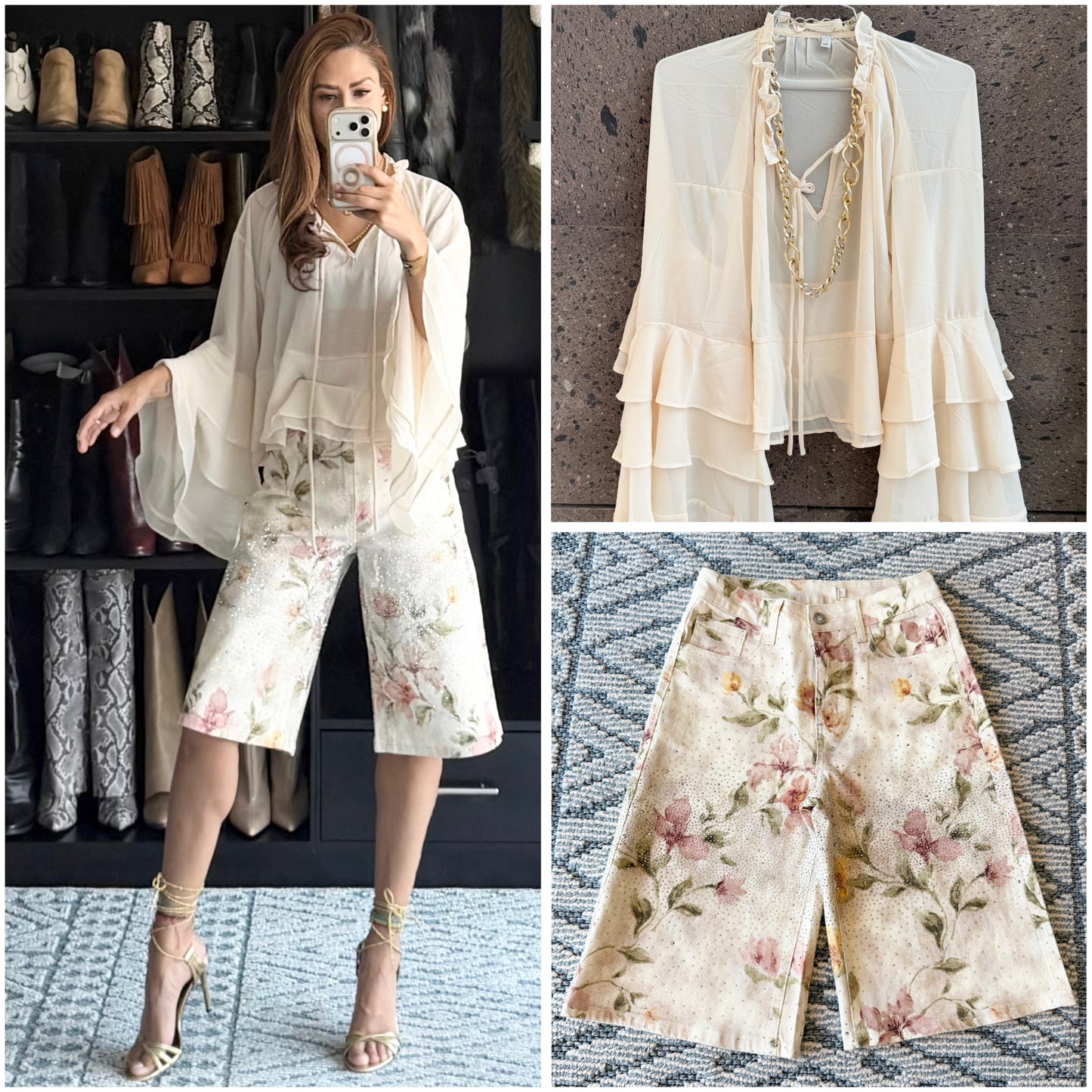 Blusa olan boho beige