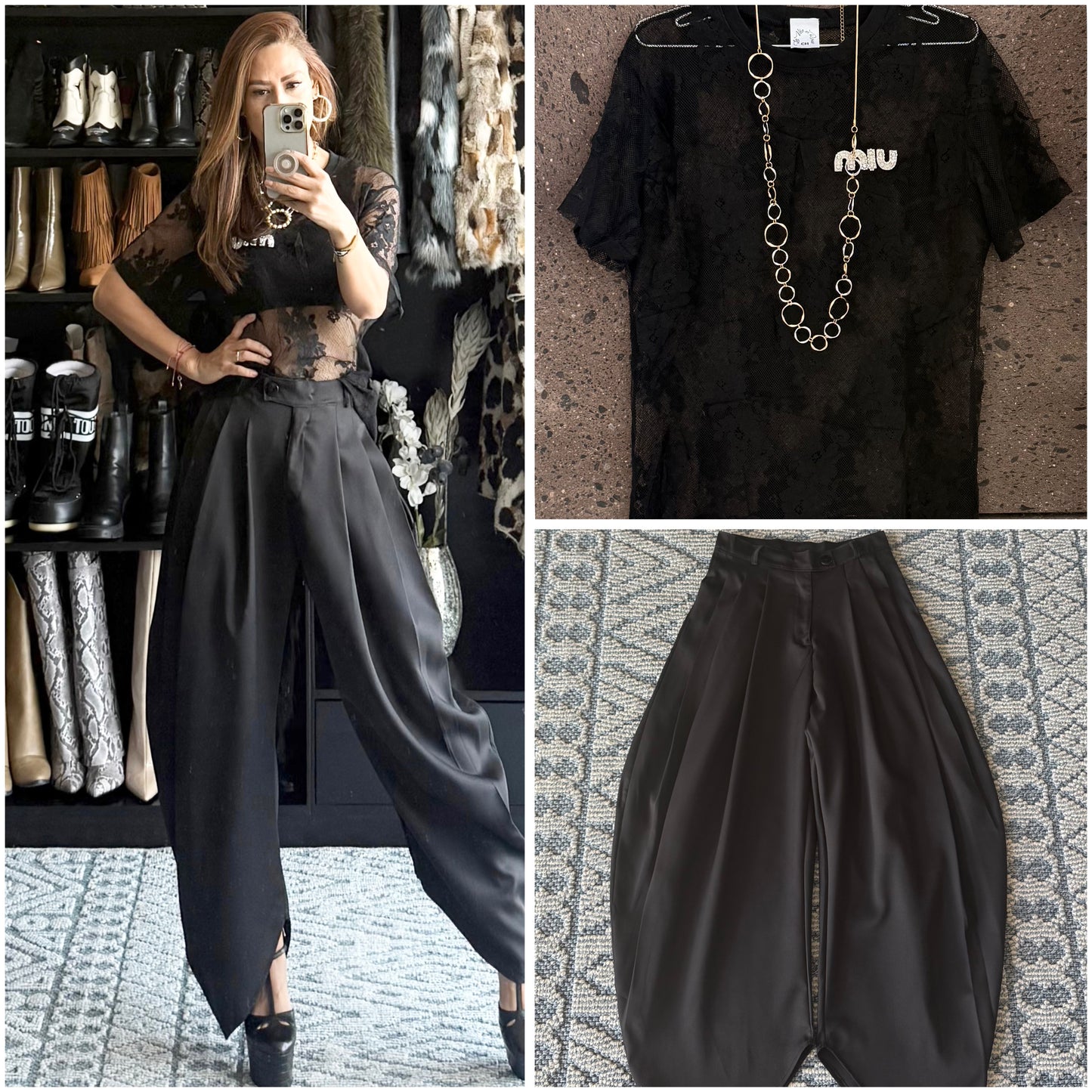 Blusa miu miu encaje