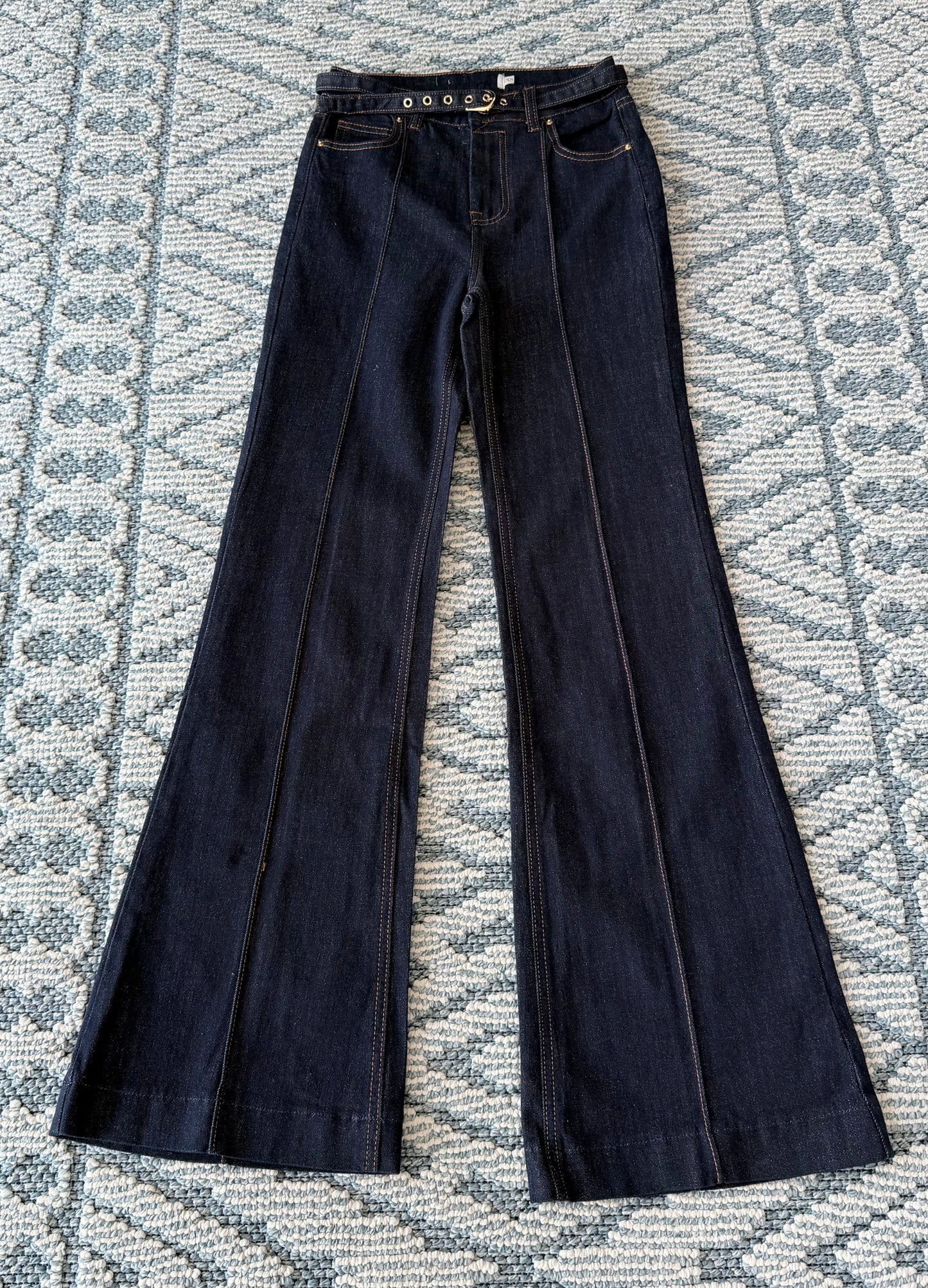 Jeans stretch dark flare