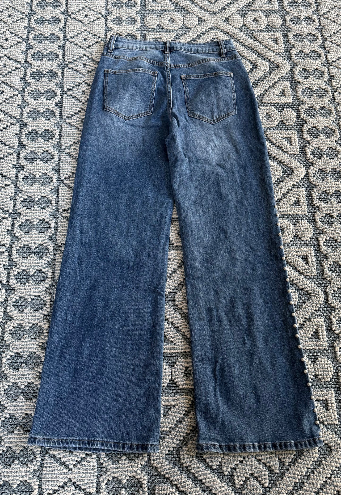 Jeans stretch perla lado