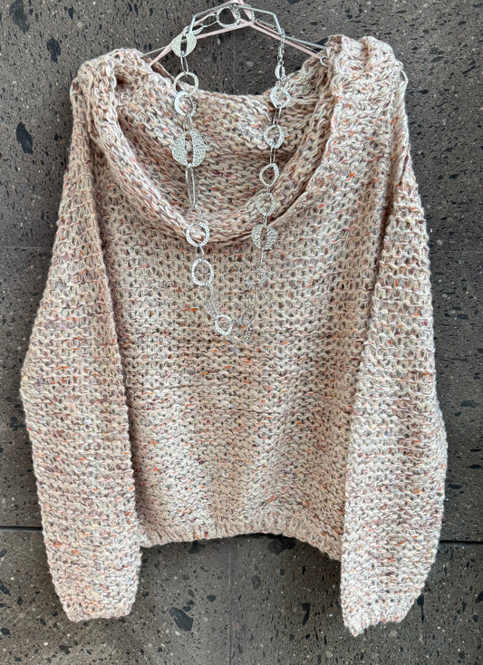Sweter caído baby Pink