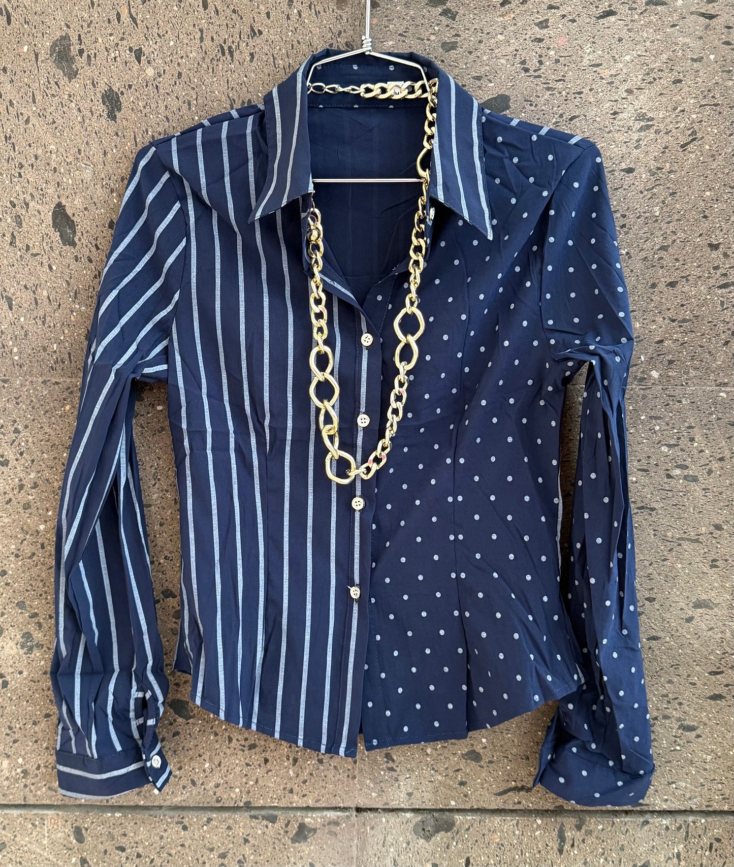 Camisa bolas raya stretch navy