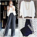 J pantalón polka franja navy