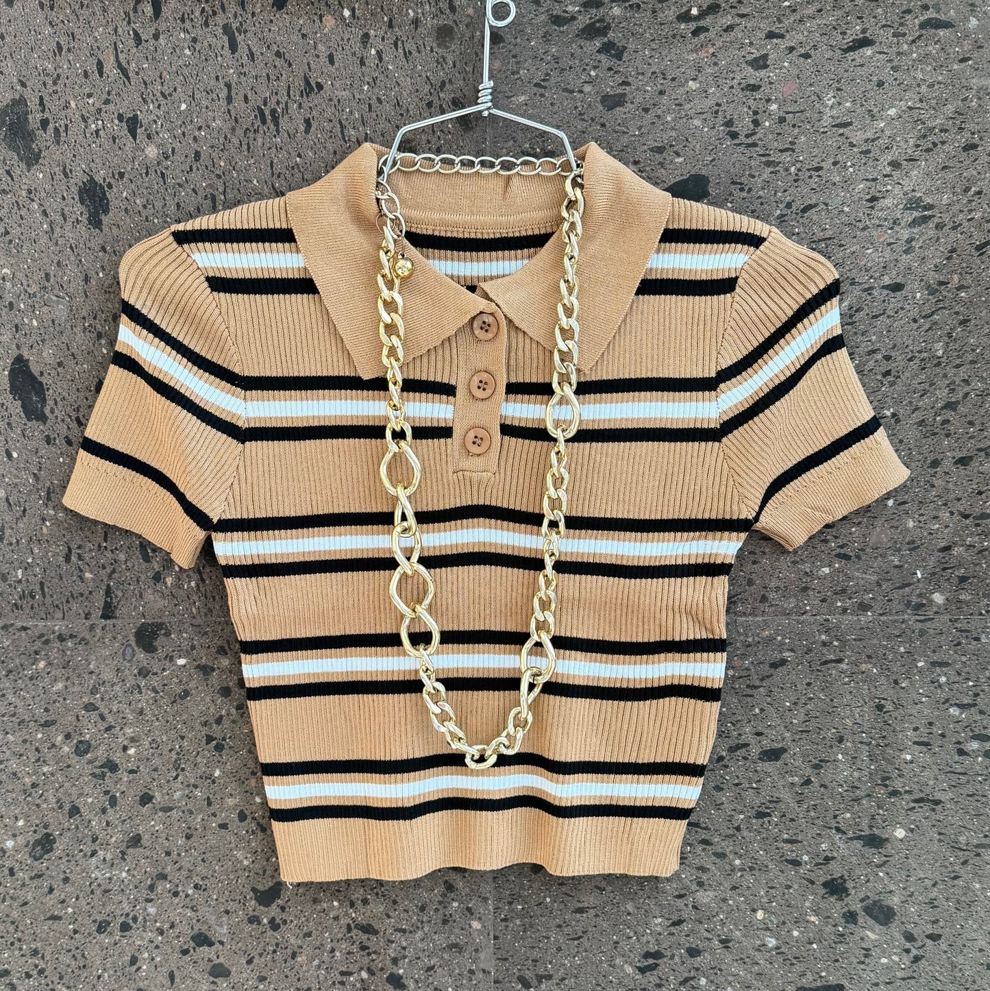 Blusa polo café