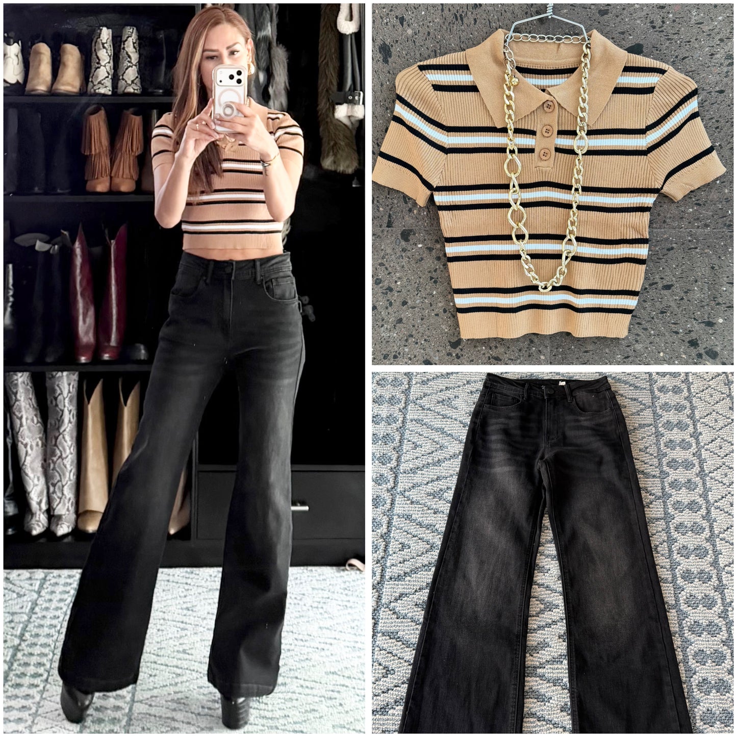 Blusa polo café
