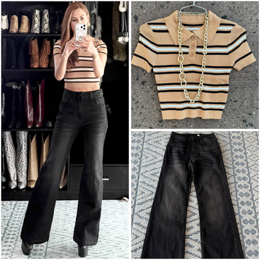 Blusa polo café