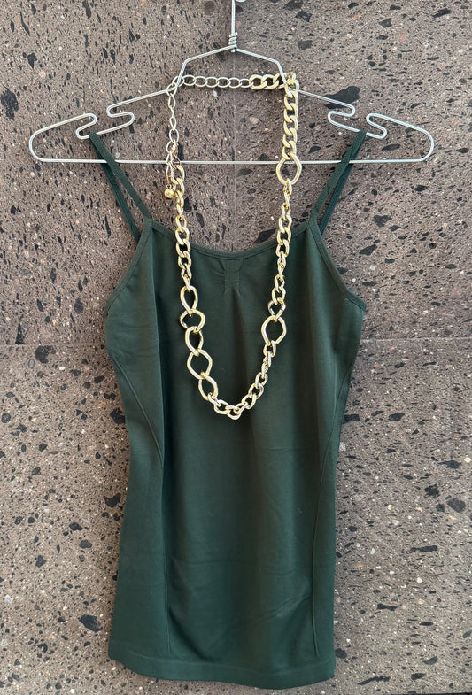 Top basic tirante olivo